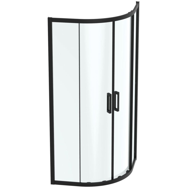 Pusapvalė dušo kabina Ideal Standard Connect 2, 90x90, juoda matinė