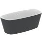 Akrilo vonia Ideal Standard Dea, 170x75, laisvai pastatoma, balta matinė/juoda matinė Akrilo vonia Ideal Standard Dea, 170x75, laisvai pastatoma, balta matinė/juoda matinė