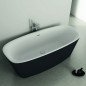 Akrilo vonia Ideal Standard Dea, 170x75, laisvai pastatoma, balta matinė/juoda matinė Akrilo vonia Ideal Standard Dea, 170x75, laisvai pastatoma, balta matinė/juoda matinė