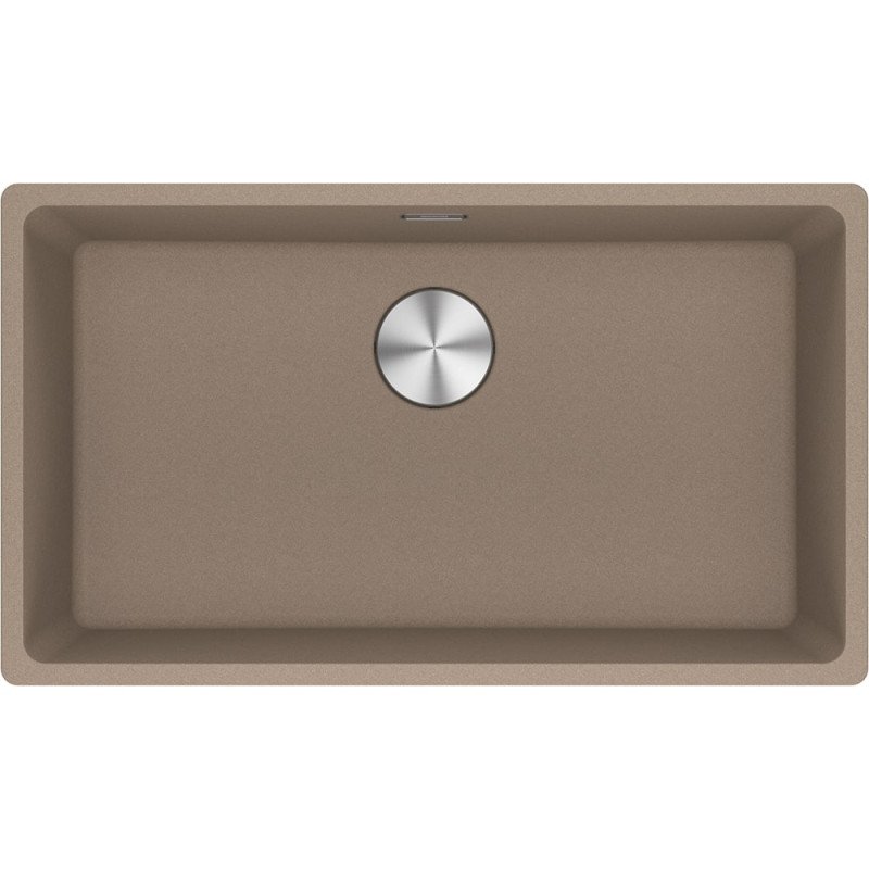 Po stalviršiu montuojama granitinė plautuvė Franke Maris, MRG 110-72, Cashmere, rankinis ventilis