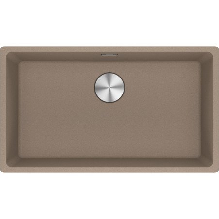 Po stalviršiu montuojama granitinė plautuvė Franke Maris, MRG 110-72, Cashmere, rankinis ventilis 1