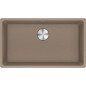 Po stalviršiu montuojama granitinė plautuvė Franke Maris, MRG 110-72, Cashmere, rankinis ventilis
