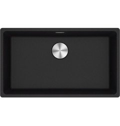 Po stalviršiu montuojama granitinė plautuvė Franke Maris, MRG 110-72, Onyx, rankinis ventilis 1