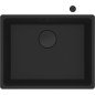 Po stalviršiu montuojama granitinė plautuvė Franke Maris, MRG 110-52, Juoda matinė, juodas ekscentrinis ventilis