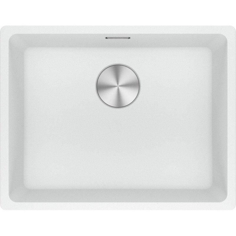 Po stalviršiu montuojama granitinė plautuvė Franke Maris, MRG 110-52, Glacier, rankinis ventilis