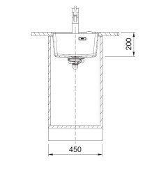 Lygiai su stalviršiumi montuojama granitinė plautuvė Franke Maris, MRG 210-37 A, Cashmere, rankinis ventilis 4