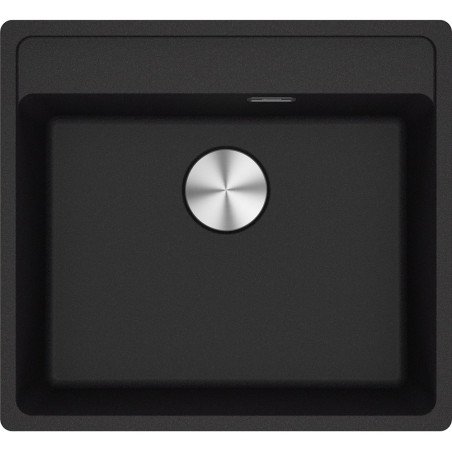Lygiai su stalviršiumi montuojama granitinė plautuvė Franke Maris, MRG 210-52 A, Onyx, rankinis ventilis 1