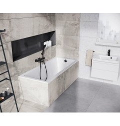 Stačiakampė vonia Ravak 10°, 170x75 Slim sniego baltumo 4