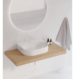 Keraminis pastatomas praustuvas Ravak Ceramic, Slim O 55 cm Wall 5