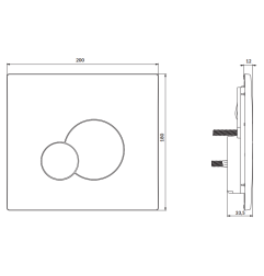 WC rėmas Cersanit Tech Line Base, su WC Delfi ir dangčiu + chromuotas klavišas 4
