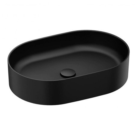 Keraminis pastatomas praustuvas Ravak Ceramic, Slim O 55 cm juodas