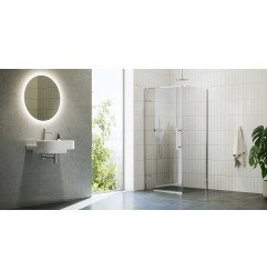 Stacionari sienelė Ravak Cool!, COPS-90 chromas+stiklas Transparent 3