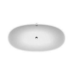 Akmens masės vonia Aura Galatea 2 balta, 176x87 cm, be persipylimo 3