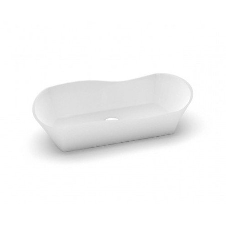 Akmens masės praustuvas Aura Amida, 68x27 cm, baltas