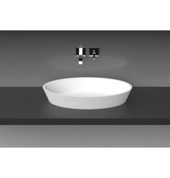 Akmens masės praustuvas Aura Beira 2, 79x40 cm, baltas 1