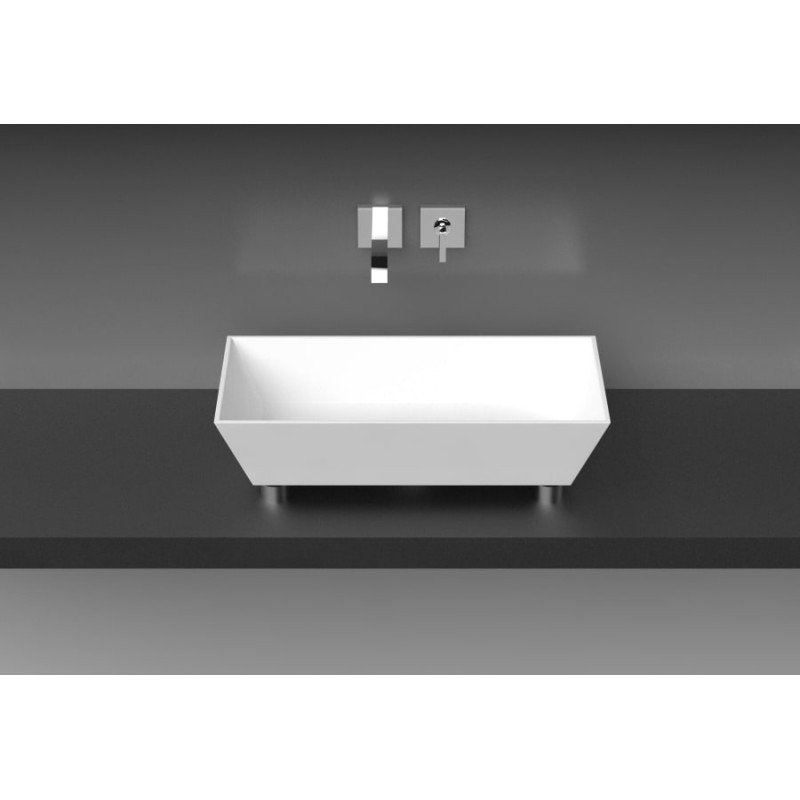 Akmens masės praustuvas Aura Doride, 70x35 cm, baltas