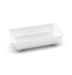 Akmens masės praustuvas Aura Doride, 70x35 cm, baltas 3