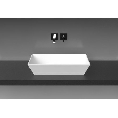 Akmens masės praustuvas Aura Erunna 1, 70x35 cm, baltas 1