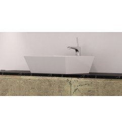 Akmens masės praustuvas Aura Erunna 2, 45x45 cm, baltas 5