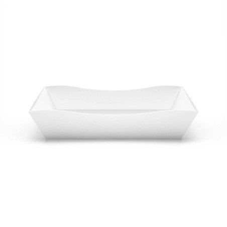 Akmens masės praustuvas Aura Eudore, 69x35 cm, baltas