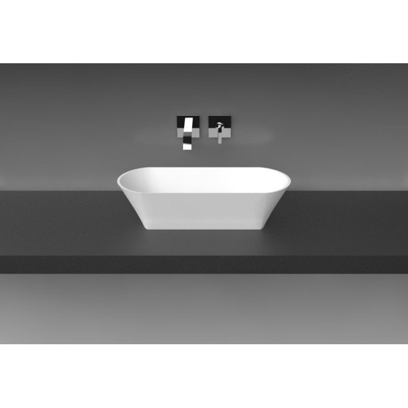 Akmens masės praustuvas Aura Ornea 2, 60x27 cm, baltas