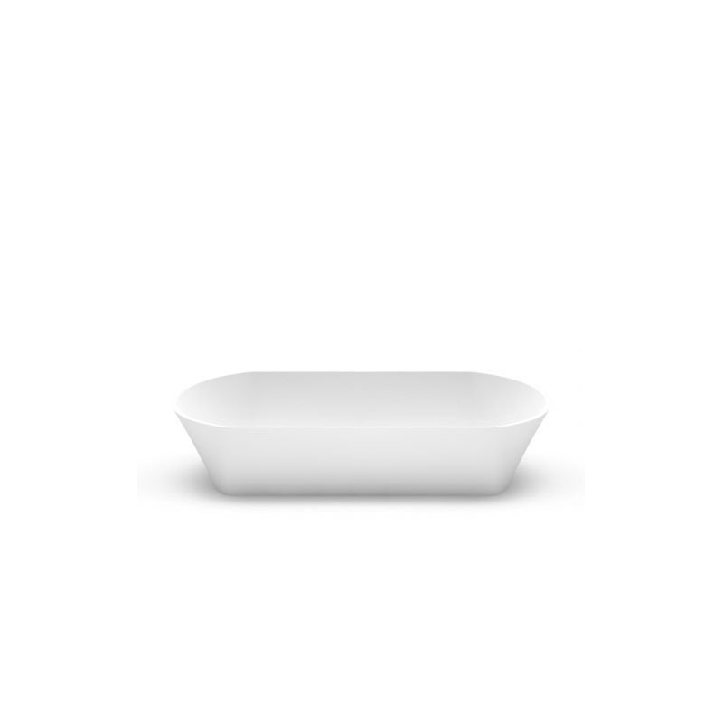 Akmens masės praustuvas Aura Ornea 4, 75x34 cm, baltas