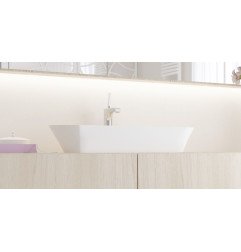 Akmens masės praustuvas Aura Ornea 4, 75x34 cm, baltas 3