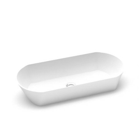 Akmens masės praustuvas Aura Ornea 5, 71x33 cm, baltas