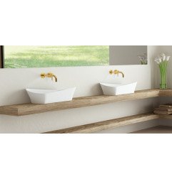 Akmens masės praustuvas Aura Kleodora 2, 71x33 cm, baltas 5
