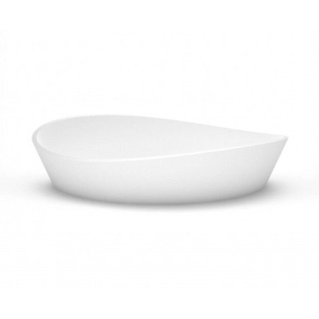 Akmens masės praustuvas Aura Iside, 80x39 cm, baltas