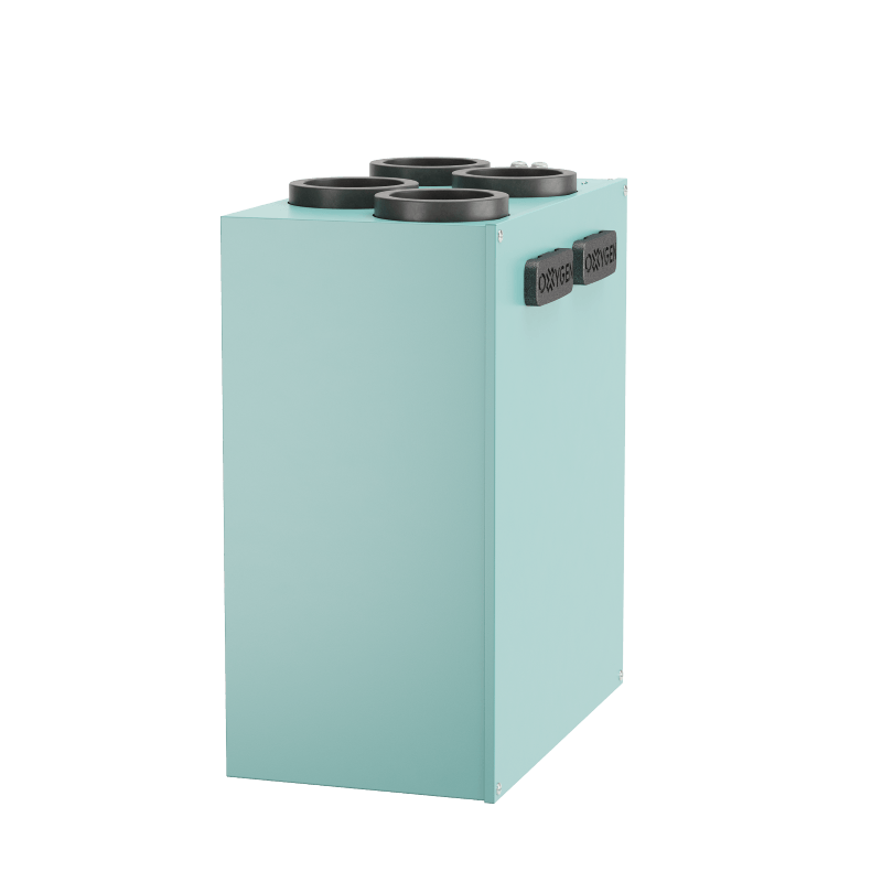 Plokštelinis rekuperatorius Oxygen X-Air, vertikalus, V200E, entalpinis, dešininis