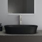 Pastatomas praustuvas Ideal Standard Ipalyss, ovalus 380x600 mm, juodas blizgus be persipylimo