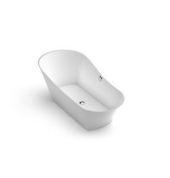 Akmens masės vonia Aura Adeona 1 balta, 171x78 cm, be persipylimo 4