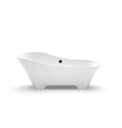 Akmens masės vonia Aura Adeona 2 balta, 171x78 cm, be persipylimo 1