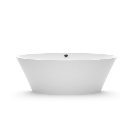 Akmens masės vonia Aura Beira 2 balta, 186x78 cm, su persipylimu 1