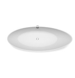 Akmens masės vonia Aura Cleone balta, 183x74 cm, be persipylimo 4