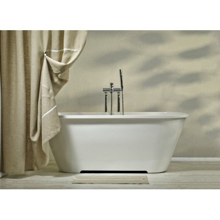 Akmens masės vonia Aura Dafne balta, 167x71 cm, be persipylimo