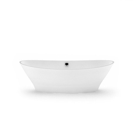 Akmens masės vonia Aura Demetra balta, 182x89 cm, be persipylimo 1