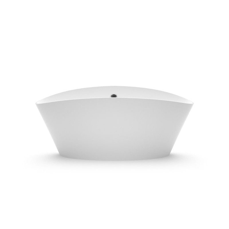 Akmens masės vonia Aura Dione 1 balta, 179x78 cm, be persipylimo