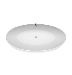 Akmens masės vonia Aura Dione 2 balta, 179x78 cm, su persipylimu 4