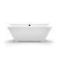 Akmens masės vonia Aura Erunna 2 balta, 175x81 cm, su persipylimu
