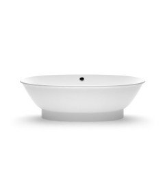 Akmens masės vonia Aura Estia balta, 184x90 cm, be persipylimo 1