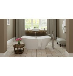 Akmens masės vonia Aura Lante 1 balta, 172x78 cm, be persipylimo