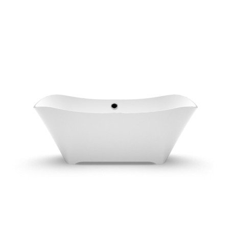 Akmens masės vonia Aura Lante 2 balta, 172x78 cm, su persipylimu 1