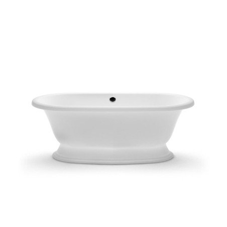 Akmens masės vonia Aura Micanto balta, 174x79 cm, be persipylimo 1