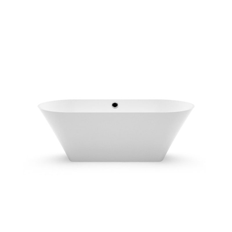 Akmens masės vonia Aura Ornea 2 balta, 176x78 cm, be persipylimo