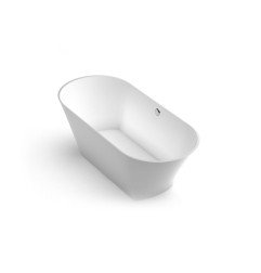 Akmens masės vonia Aura Ornea 2 balta, 176x78 cm, be persipylimo 3