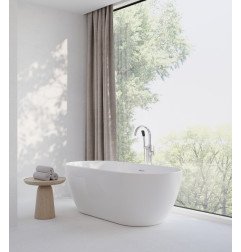 Grindinis vonios maišytuvas Ravak Freedom, FM 080.20BL.RB07A, juodas, be R-box 6