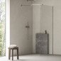 Dušo kabina Walk-In Air Wall, 90, Walk-In Air Wall 90 juodas+Transparent
