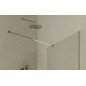 Dušo kabina Walk-In Air Wall, 90, Walk-In Air Wall 90 juodas+Transparent